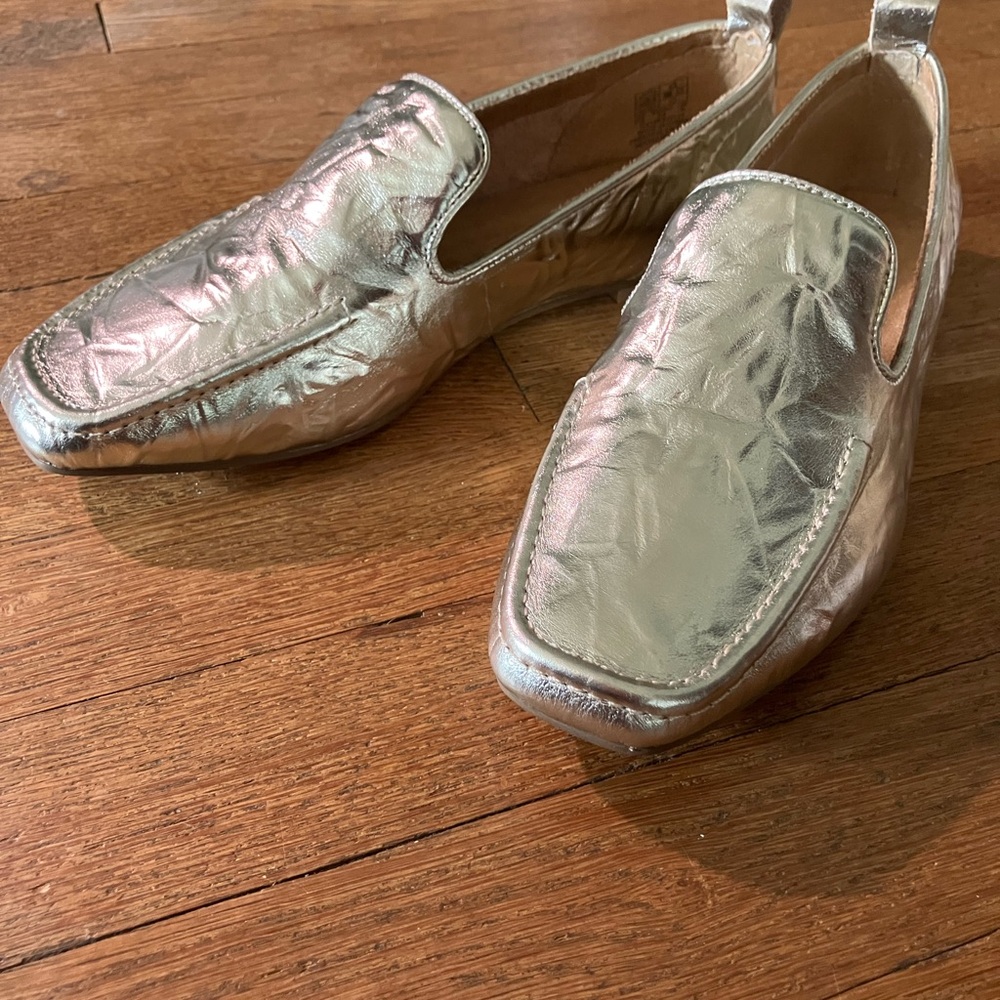 Kelsi Dagger Metallic Gold Loafers - Picture 6 of 9